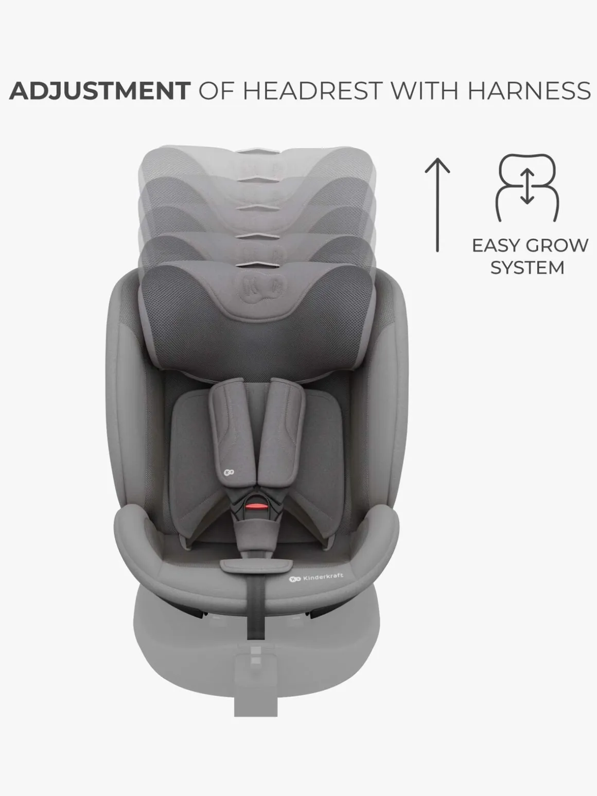 Kinderkraft I-FIX ENDURA SAFE Autostol, Grey