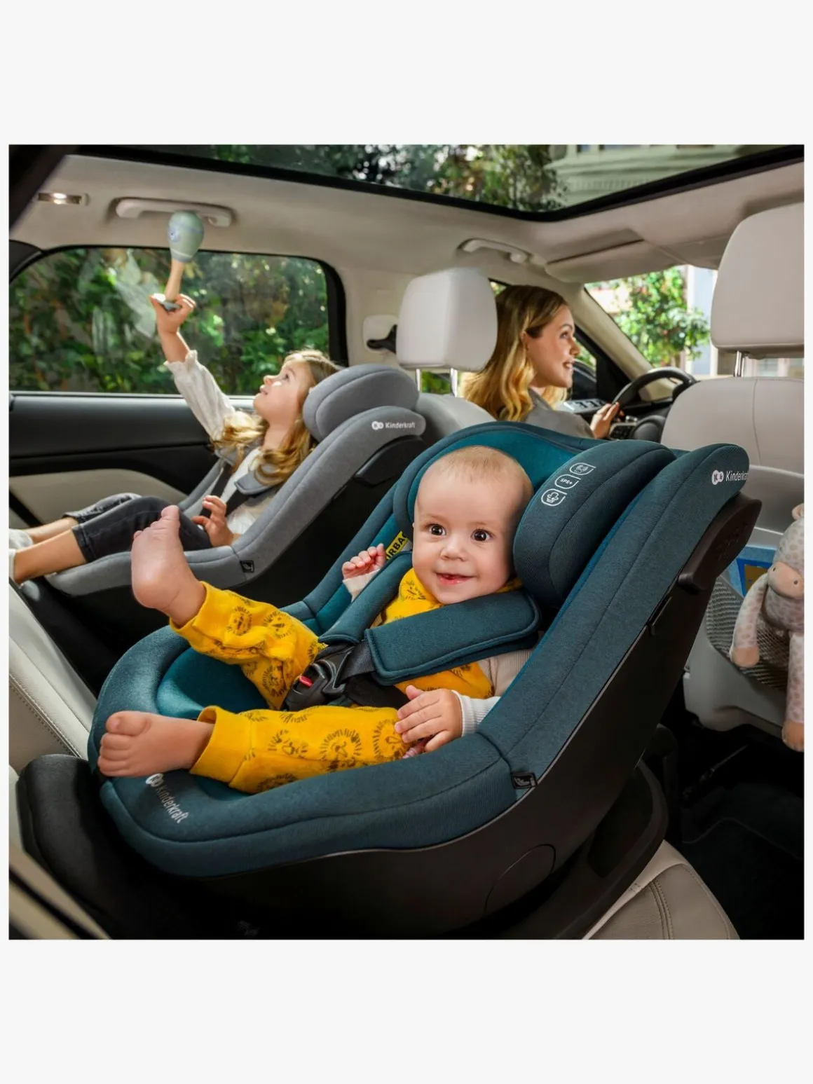 Kinderkraft I-GUARD i-Size Autostol, Cool Grey