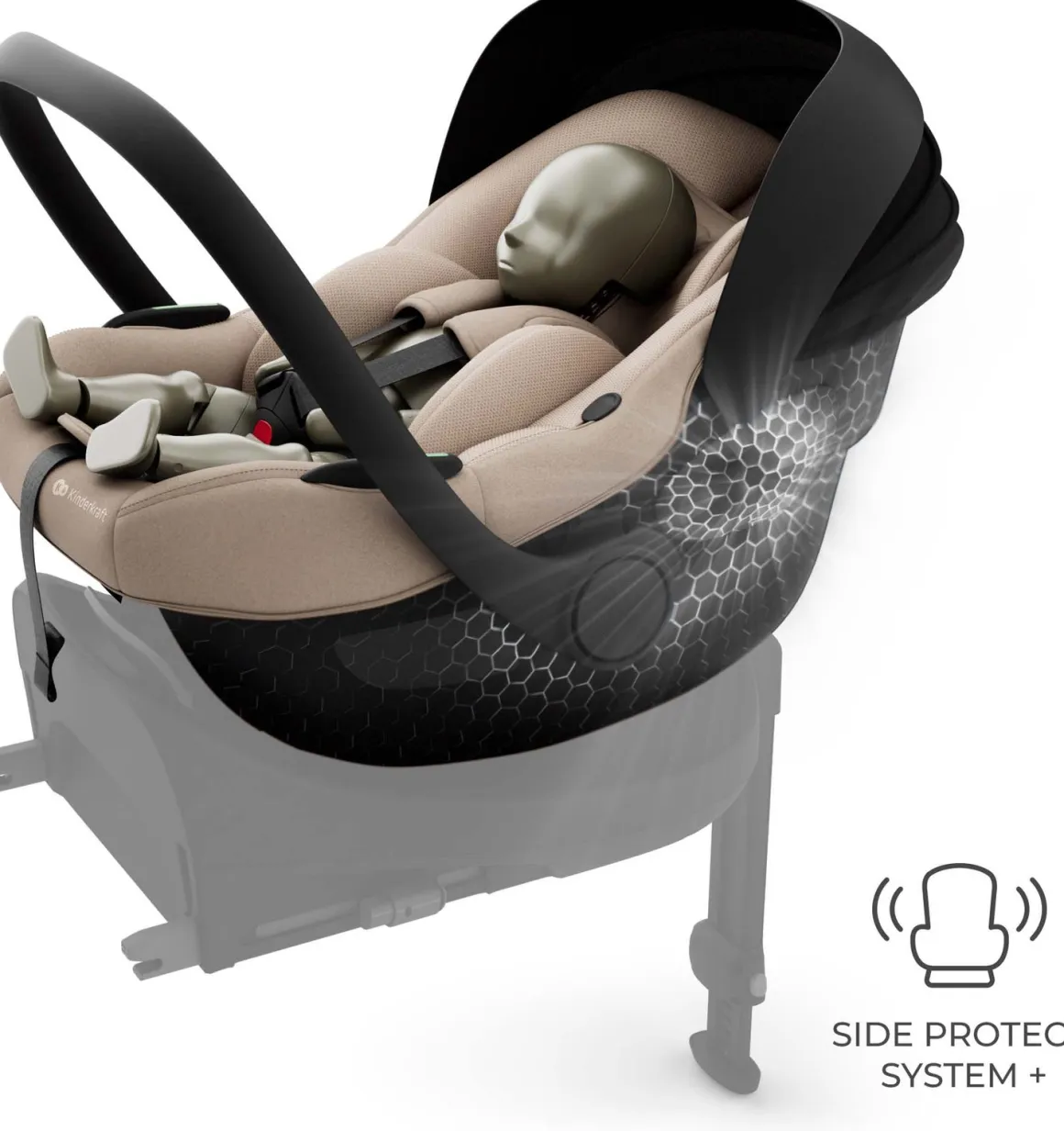 Kinderkraft I-LITE Autostol Baby inkl. ENDURA SAFE FX Base, Beige