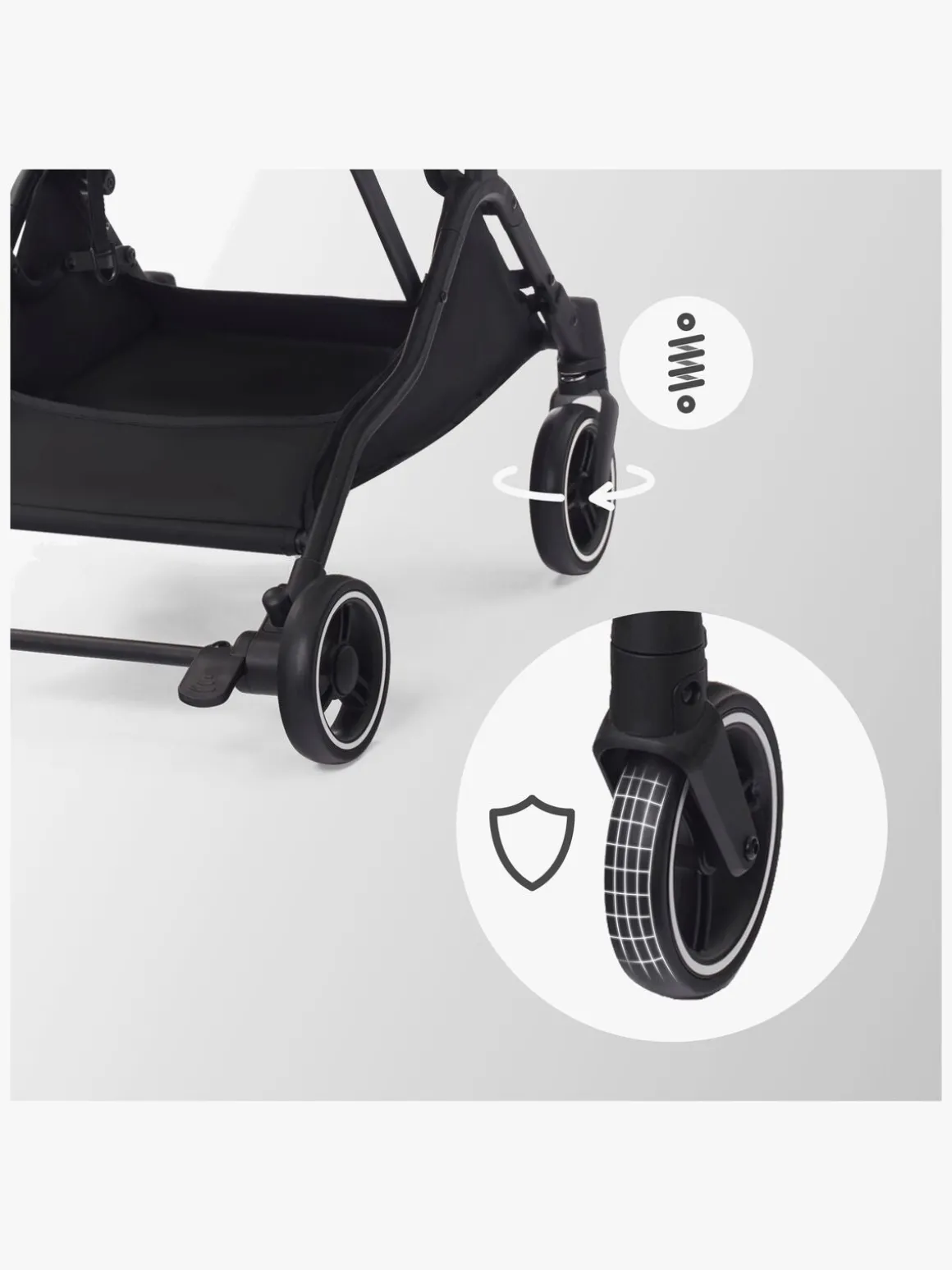 Kinderkraft INDY 2 Klapvogn, Cozy Grey