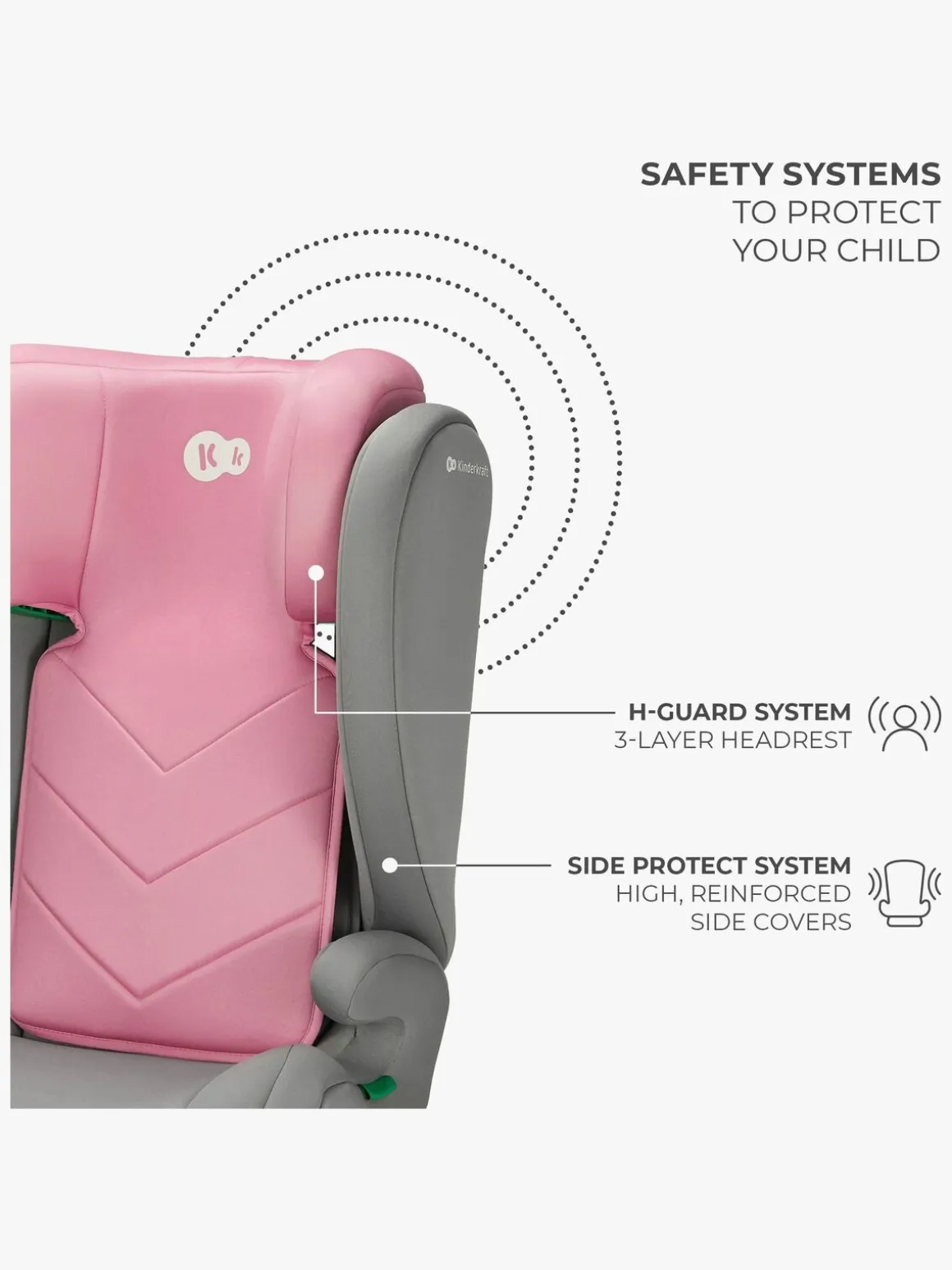 Kinderkraft I-SPARK i-Size Autostol, Pink
