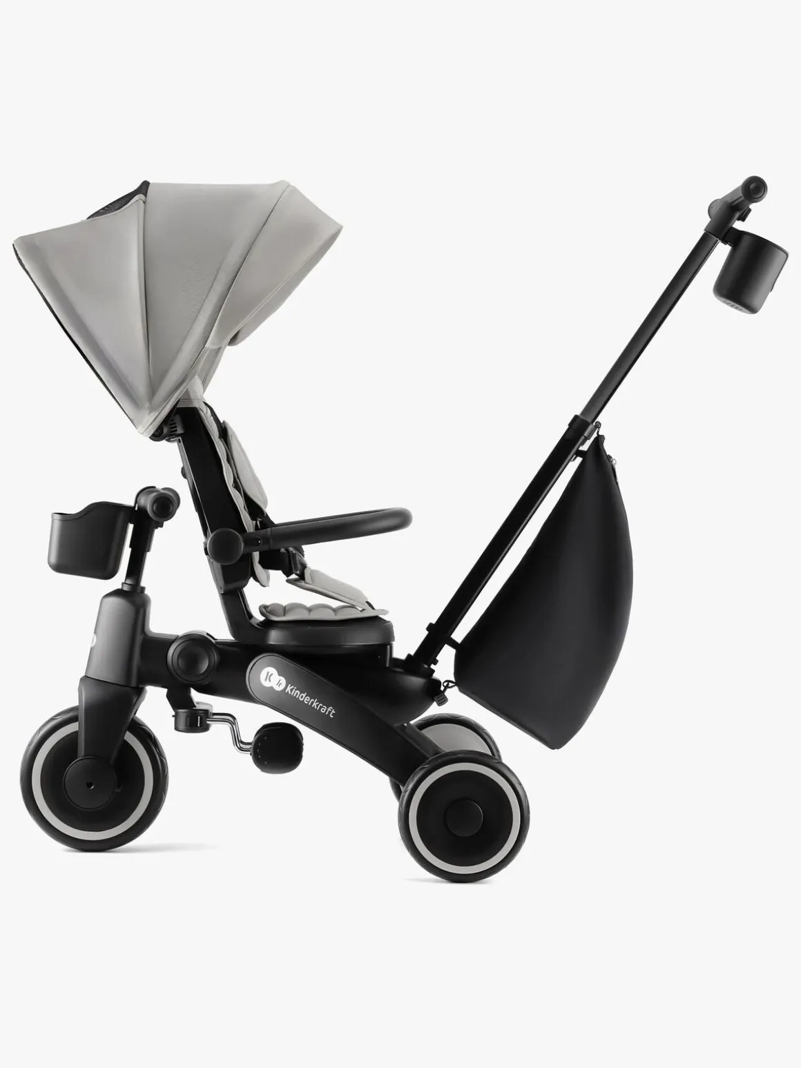 Kinderkraft Jazz 4-i-1 Trehjulet Cykel, Grå