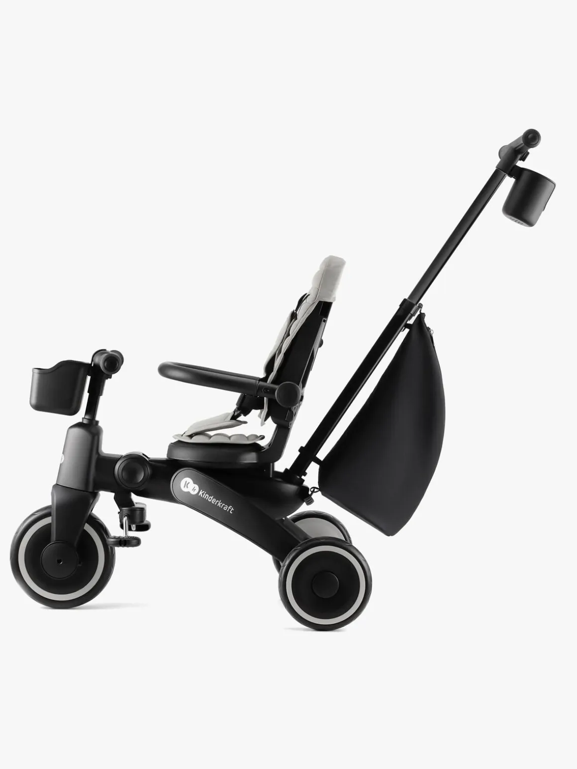 Kinderkraft Jazz 4-i-1 Trehjulet Cykel, Grå