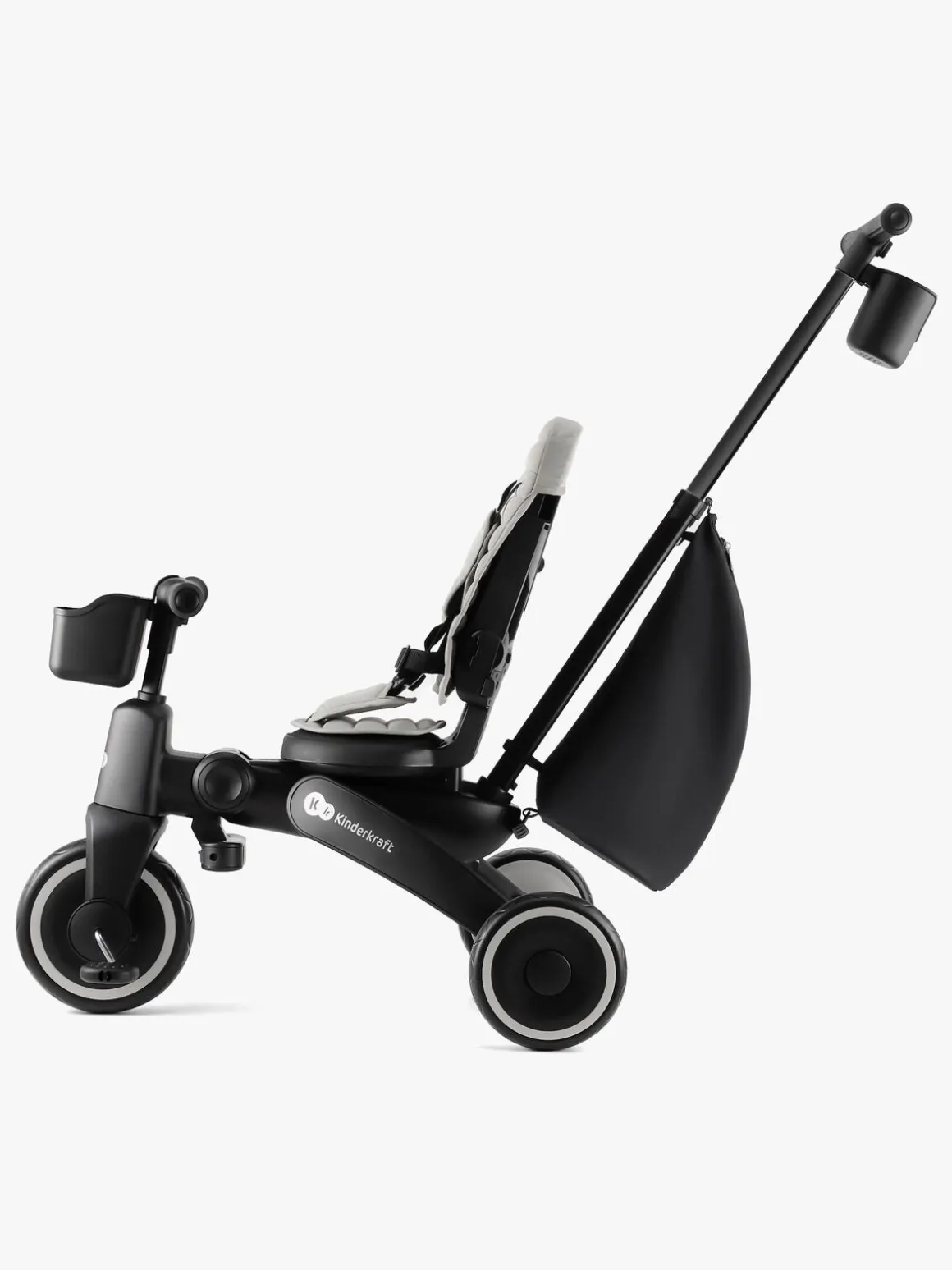 Kinderkraft Jazz 4-i-1 Trehjulet Cykel, Grå
