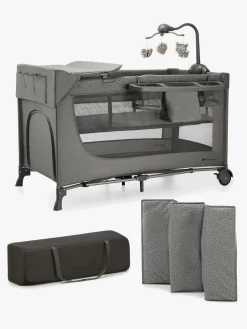 Kinderkraft JOY 2 Weekendseng med Tilbehør, Dark Grey