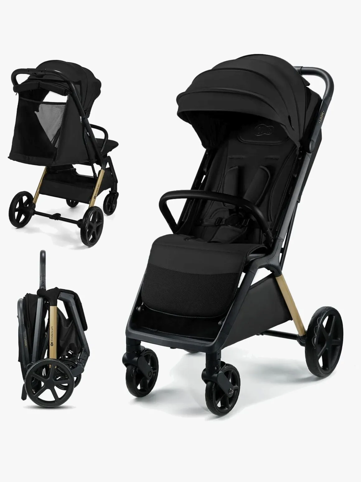 Kinderkraft Loom Klapvogn, Ink Black
