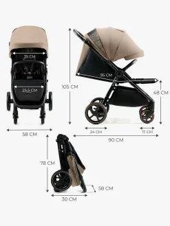 Kinderkraft MITZY Klapvogn, Linen Beige