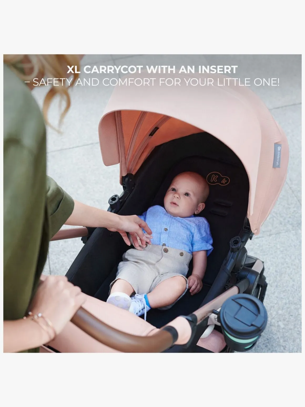 Kinderkraft MOOV 2 4-in-1 Air Duovogn, Moonlight Grey