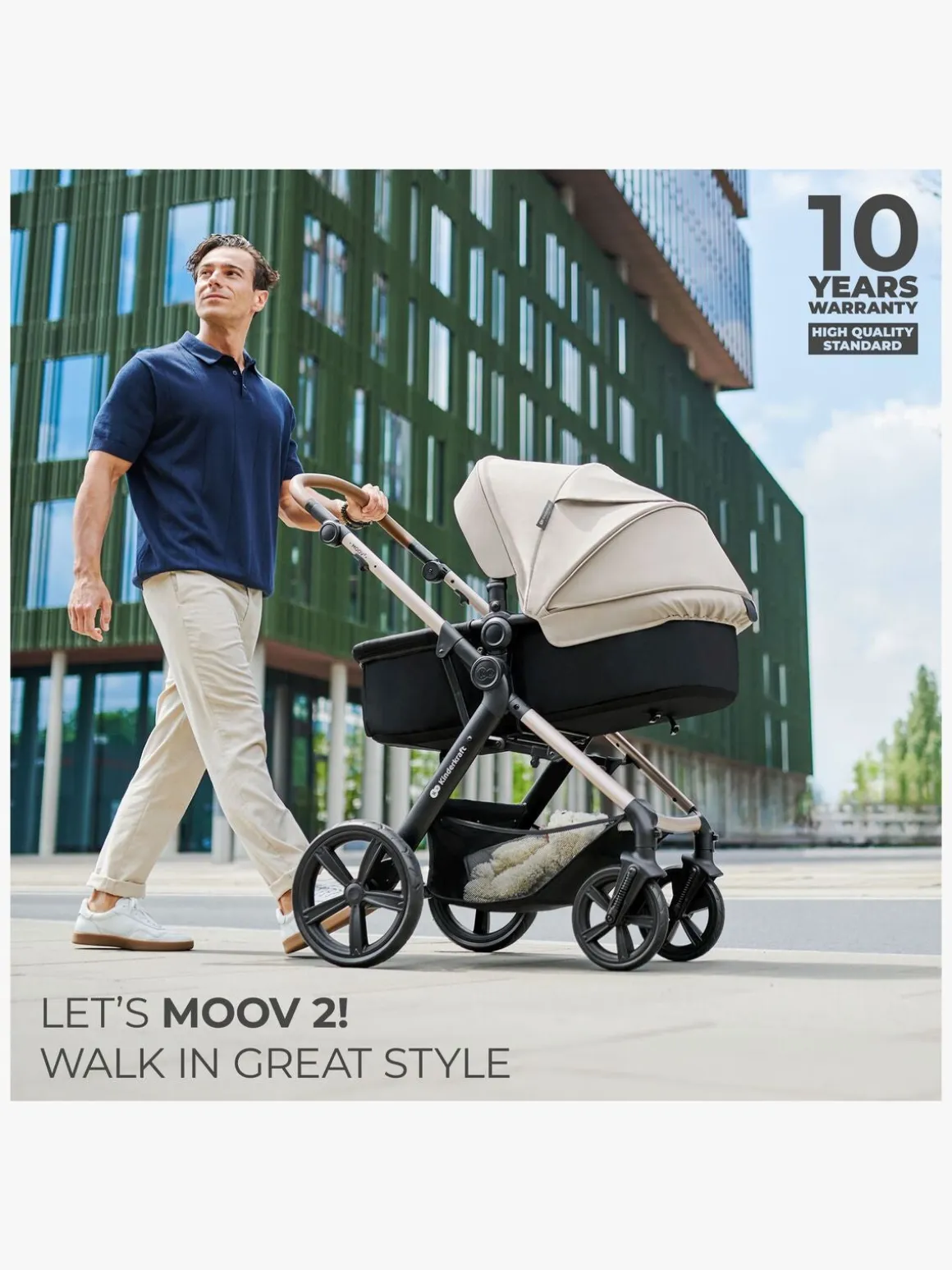 Kinderkraft MOOV 2 4-in-1 Duovogn, Pure Black