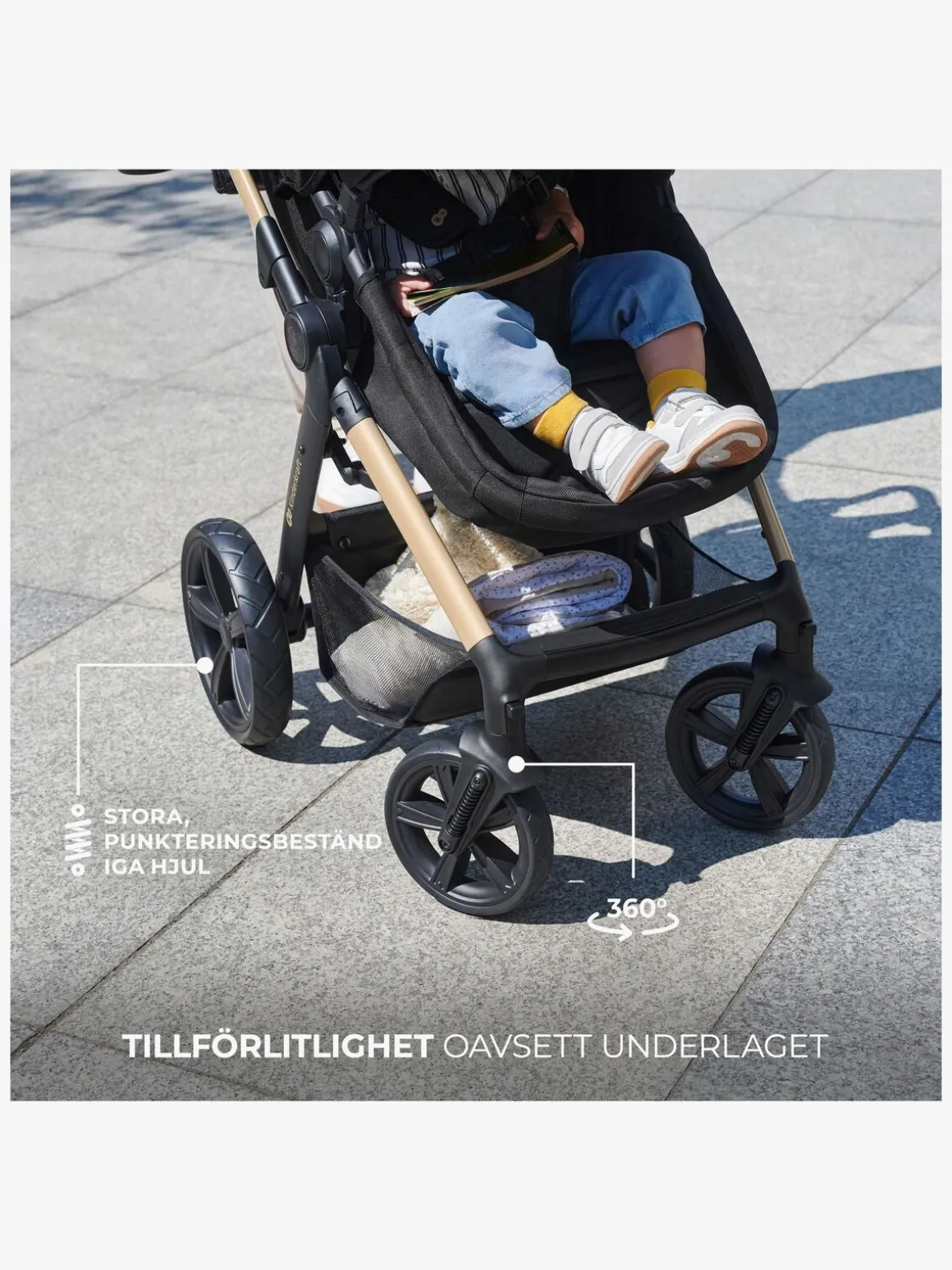 Kinderkraft MOOV 2 3-in-1 Kombivogn, Moonlight Grey