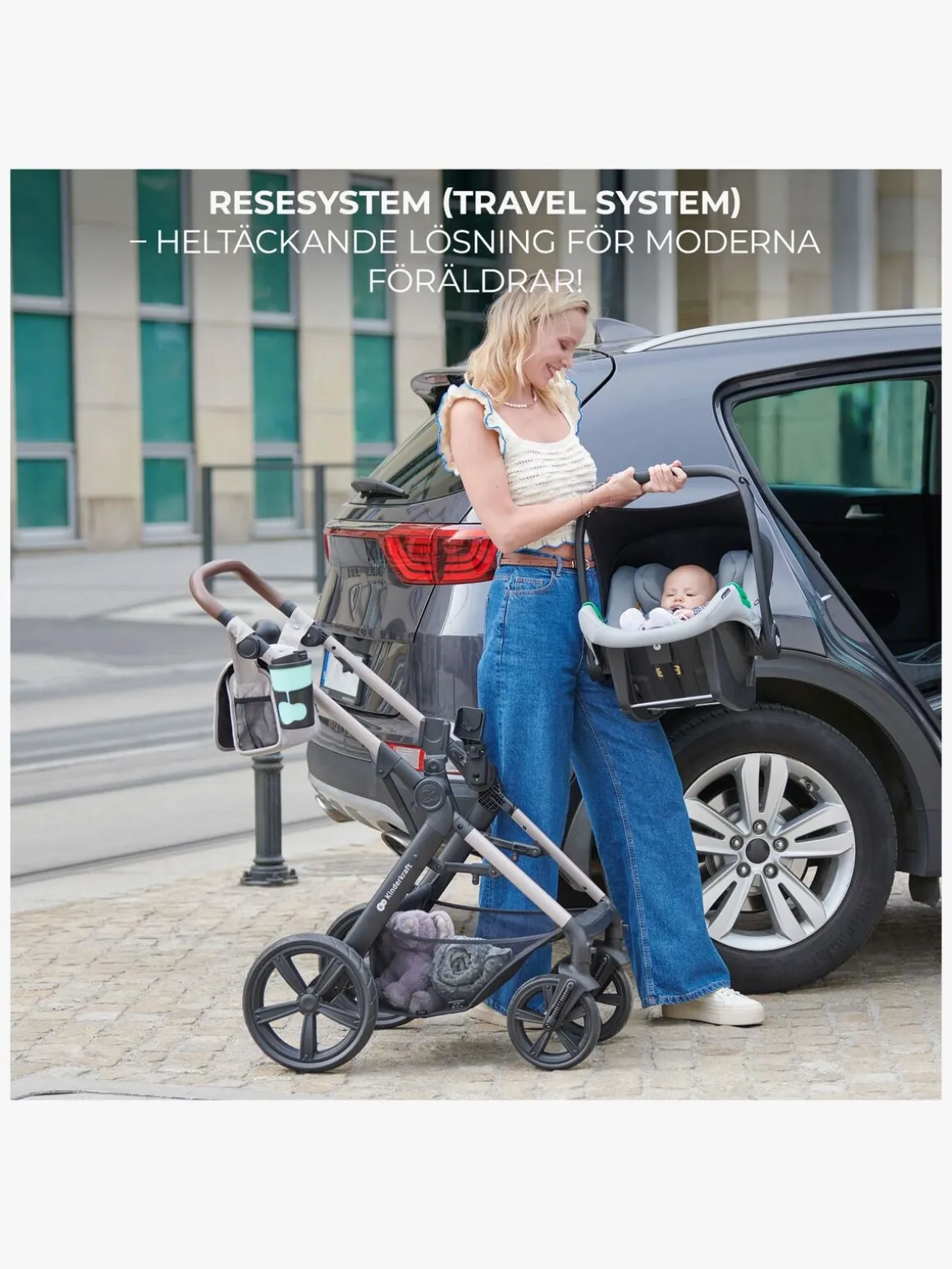 Kinderkraft MOOV 2 3-in-1 Kombivogn, Moonlight Grey