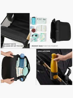 Kinderkraft MOOV 2 XL Air Kombivogn, Pure Black