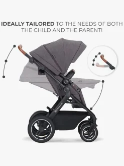 Kinderkraft Multifunctional 3-in-1 B-Tour Mink Pro Kombivogn, Dark Grey