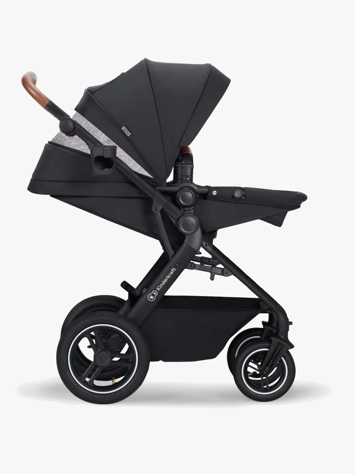 Kinderkraft Multifunctional 3-in-1 B-Tour Mink Pro Kombivogn, Black
