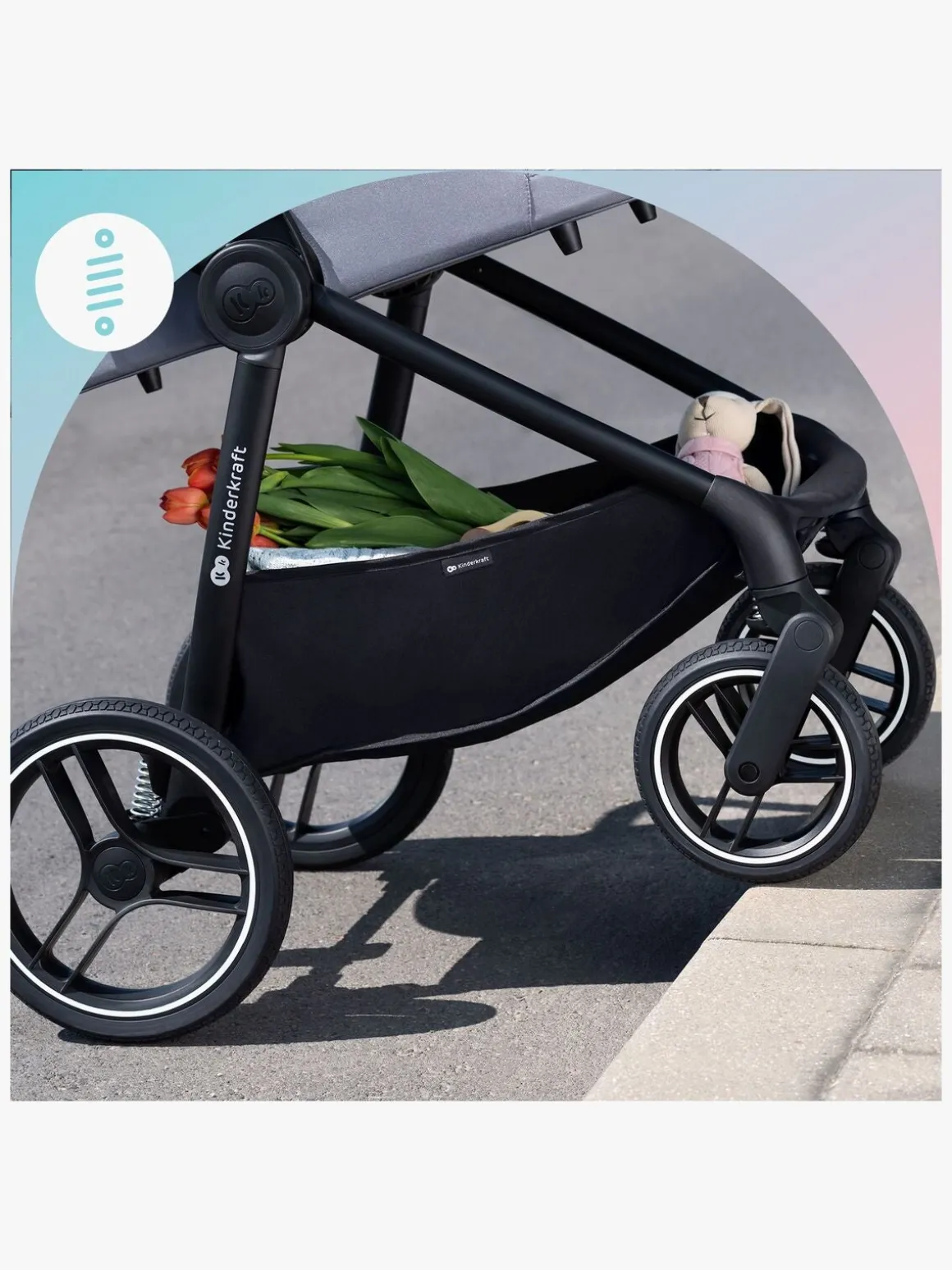 Kinderkraft NEA 2-in-1 Duovogn, Midnight Black