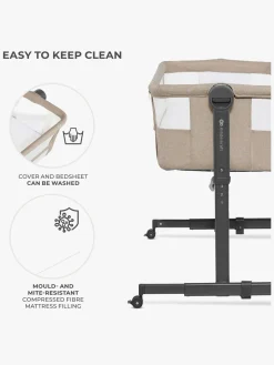 Kinderkraft Neste Up 2 Bedside Crib, Beige