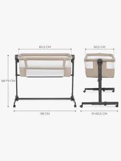 Kinderkraft Neste Up 2 Bedside Crib, Beige