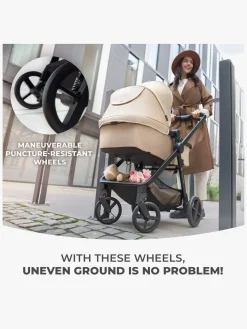 Kinderkraft NEWLY Mink Pro Kombivogn 4-i-1, Moonlight Grey