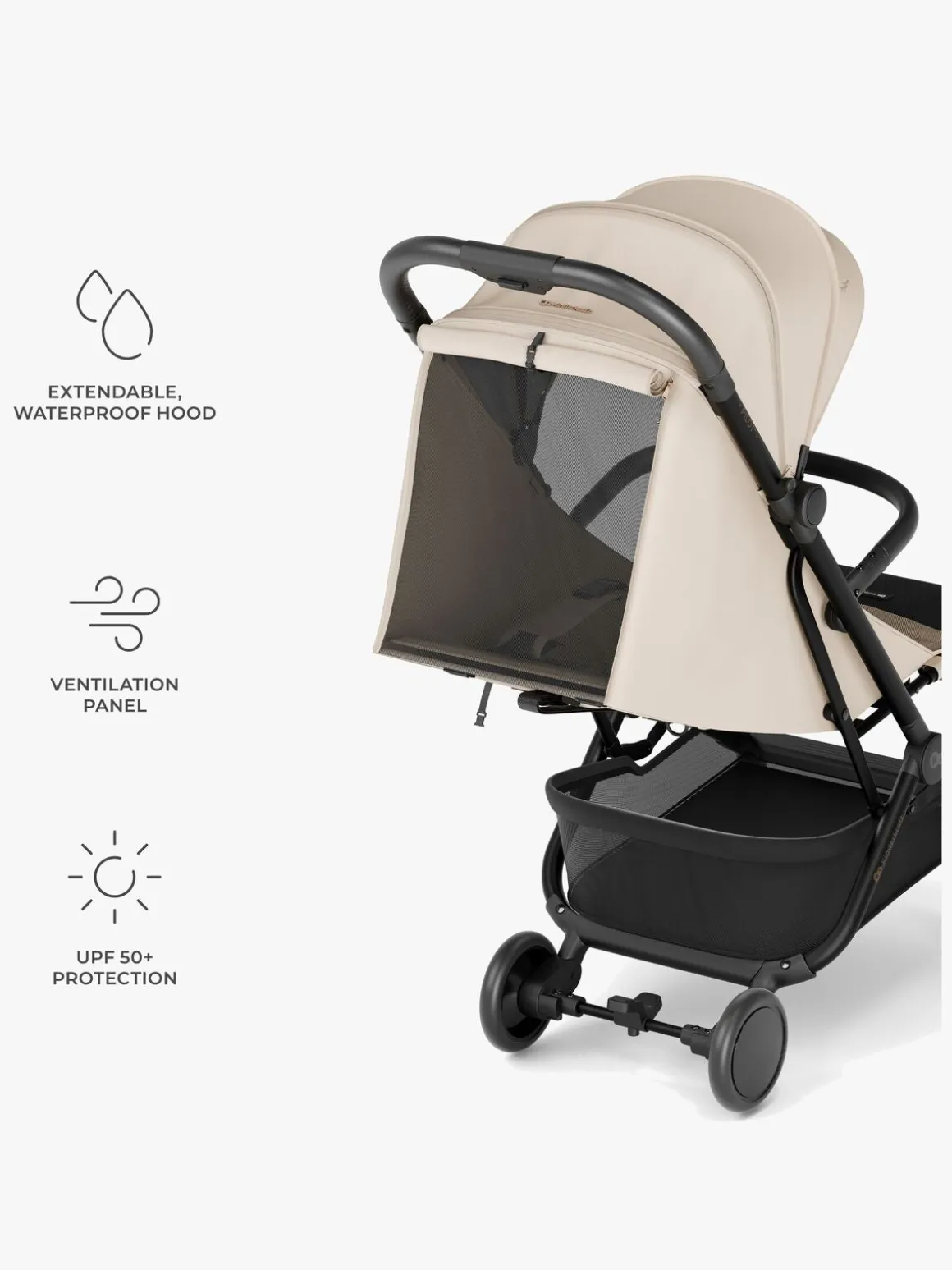 Kinderkraft PILOT 2 Klapvogn, Soft Beige