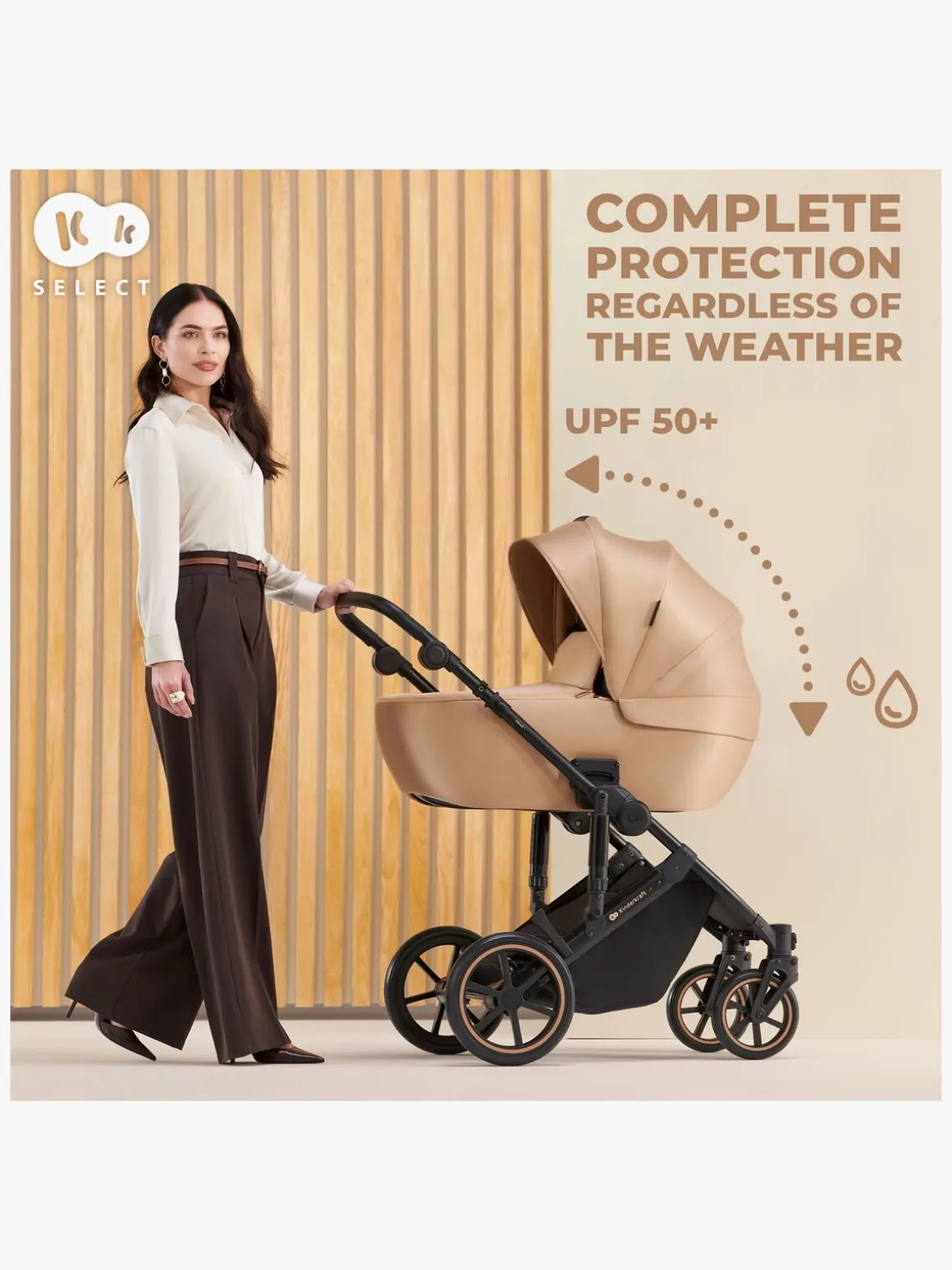 Kinderkraft Prime 2 2-in-1 Duovogn, Venezian Black