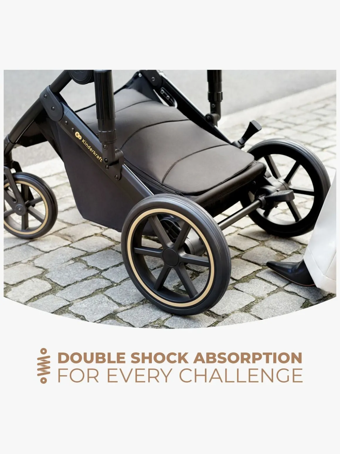 Kinderkraft Prime 2 2-in-1 Duovogn, Shadow Grey