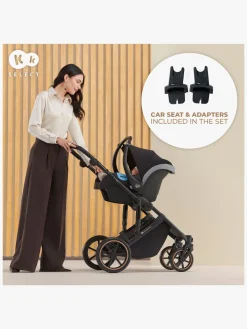Kinderkraft PRIME 2 3-in-1 Duovogn Travelsystem inkl. Mink Pro, Venezian Black