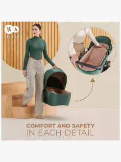 Kinderkraft PRIME 2 3-in-1 Duovogn Travelsystem inkl. Mink Pro, Sandrose Beige