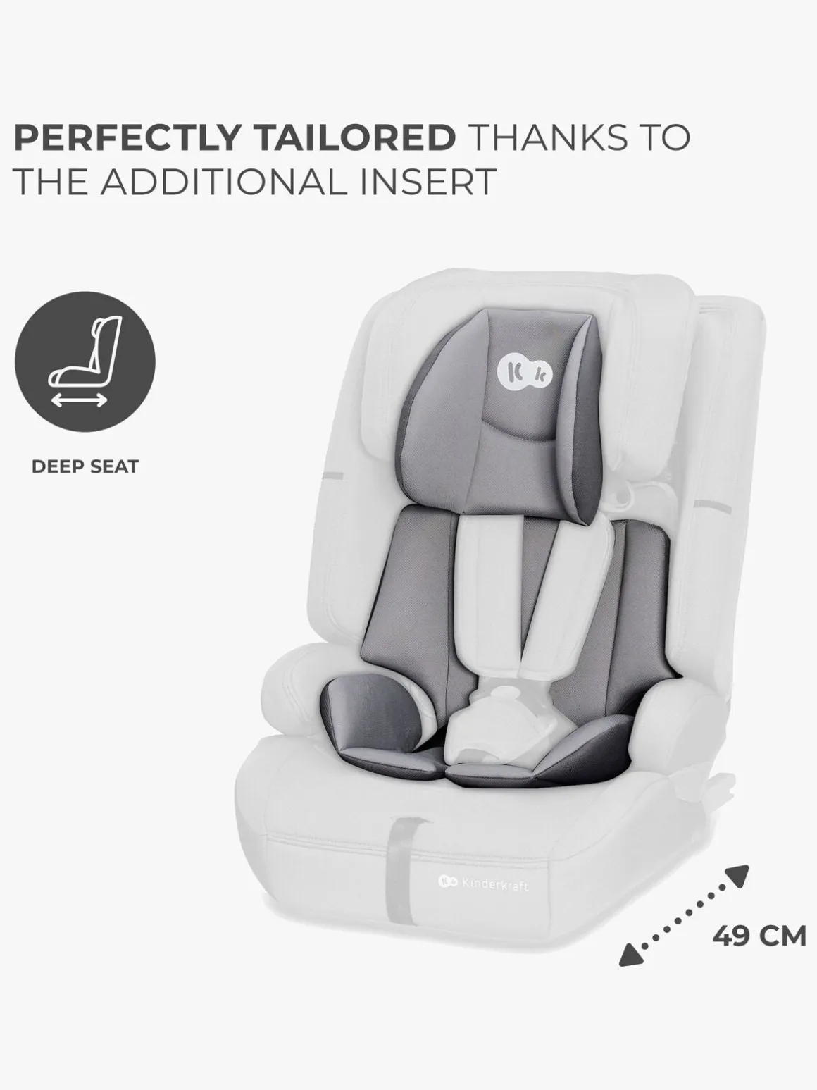 Kinderkraft SAFETY-FIX 2 I-Size Autostol, Grey