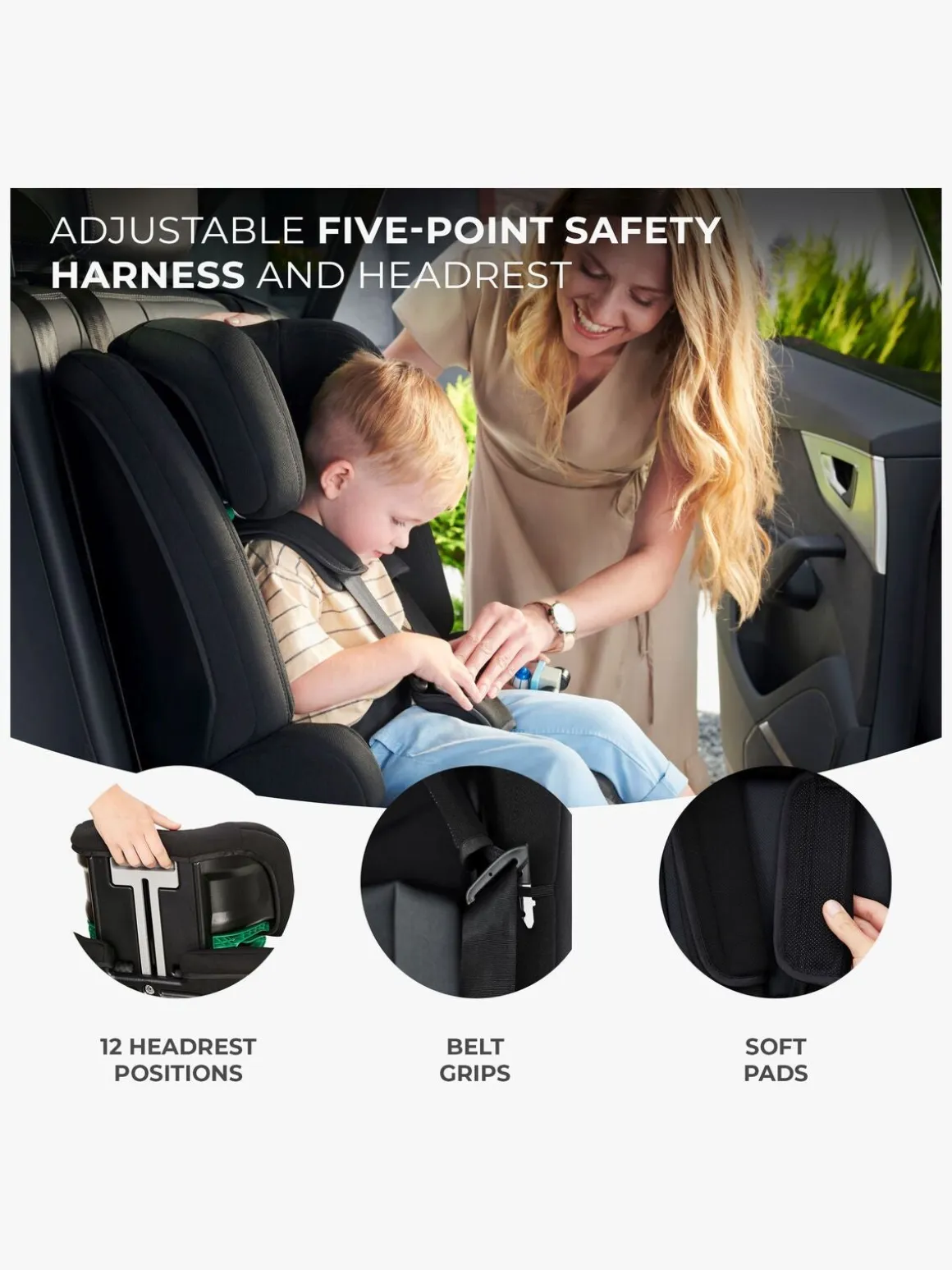Kinderkraft SAFETY-FIX 2 I-Size Autostol, Black