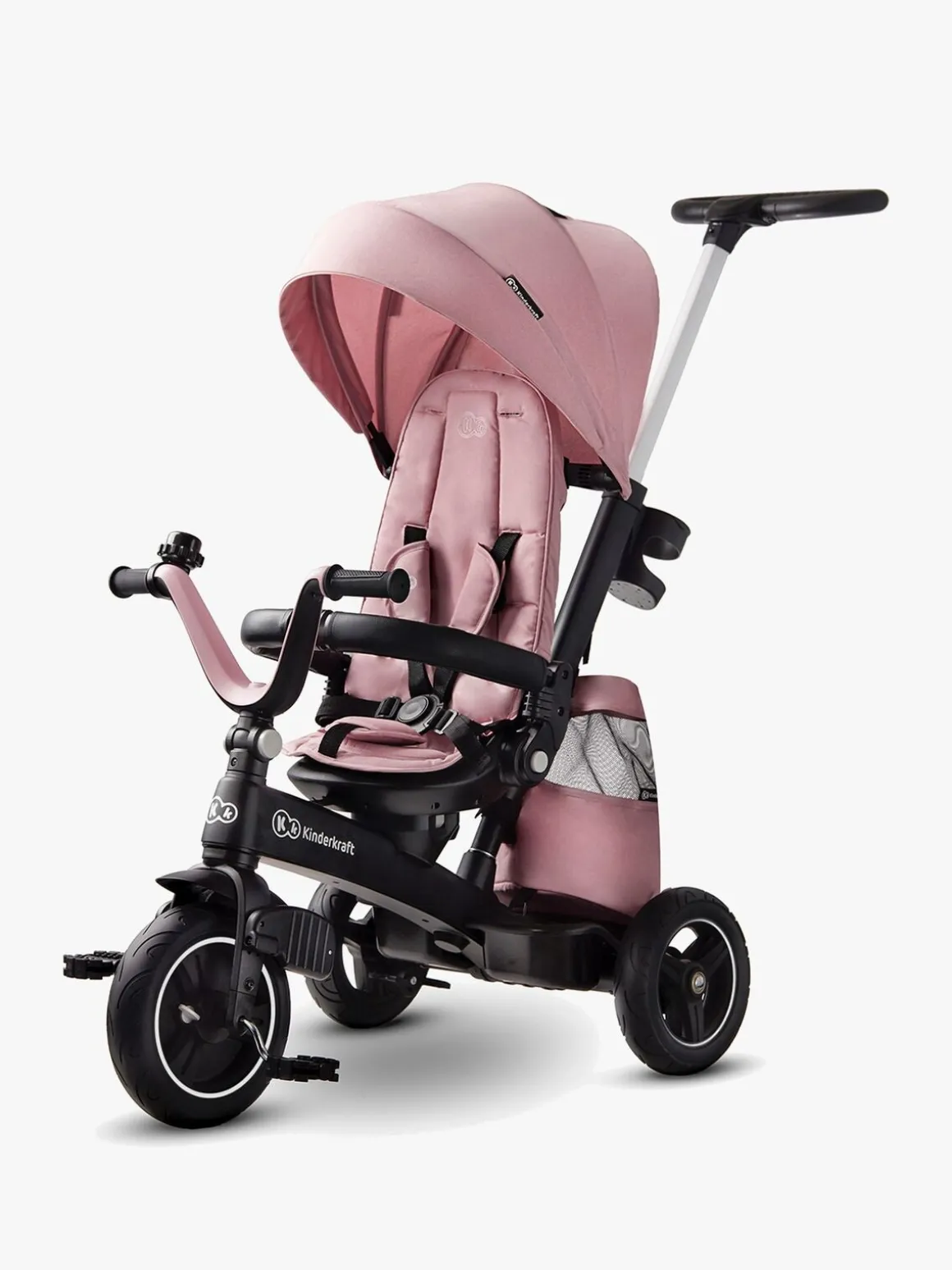 Kinderkraft Trehjulet Cykel Easytwist, Lyserød