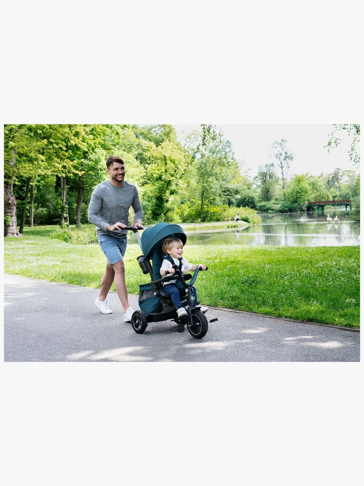 Kinderkraft Trehjulet Cykel Easytwist, Lyserød