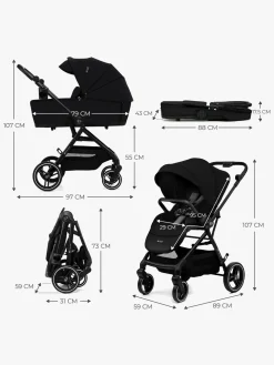 Kinderkraft YOXI 2-in-1 Duovogn, Pure Black