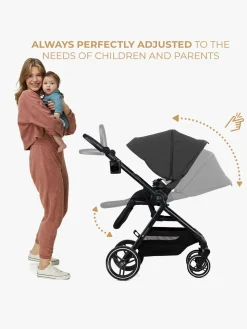 Kinderkraft YOXI 2-in-1 Duovogn, Moonlight Grey