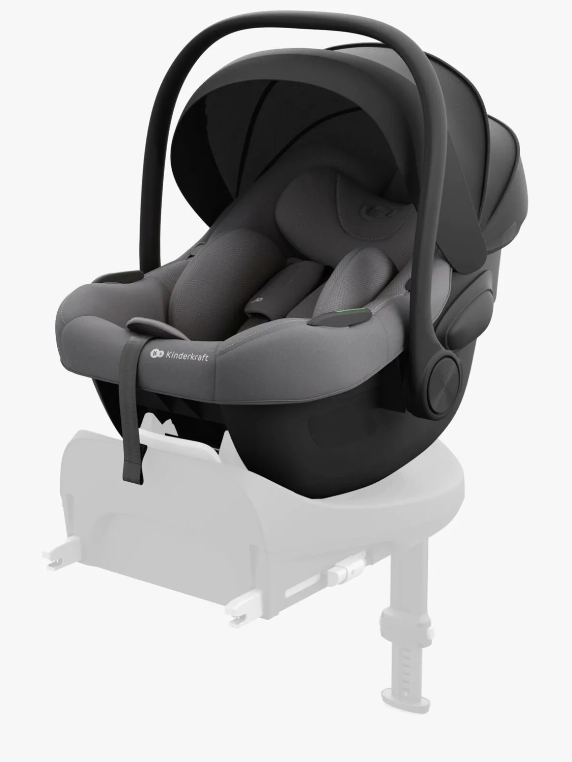 Kinderkraft I-LITE Autostol Baby inkl. Base, Cool Grey