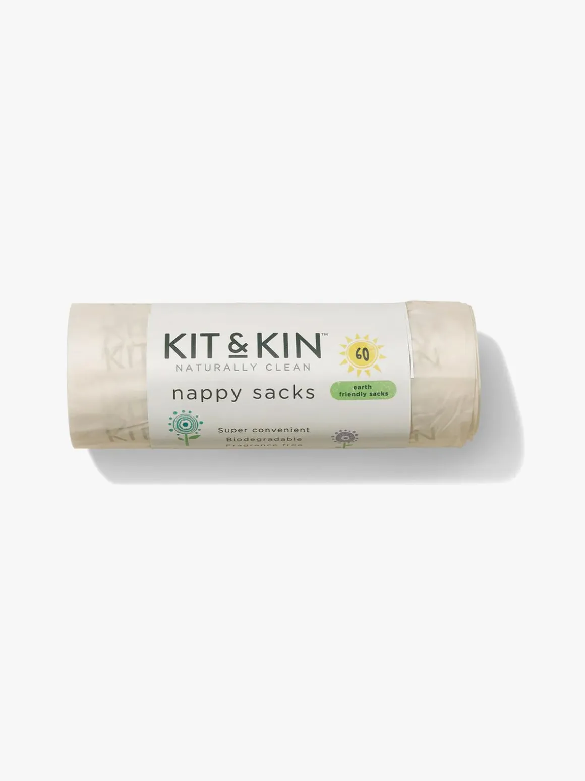 Kit & Kin Biologisk nedbrydelige Bleposer 60-pak