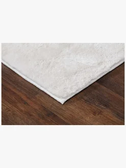 KM Carpets Cozy Gulvtæppe 133x190, White
