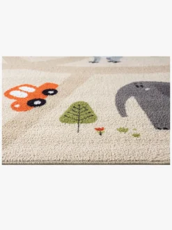 KMCarpets Play Animals Gulvtæppe 80x150, Linned