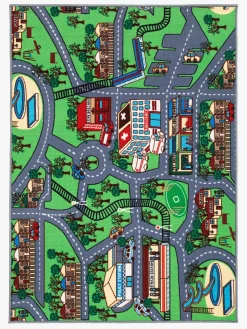 KMCarpets Vejgulvtæppe m. Gummiunderside Multi 133x170