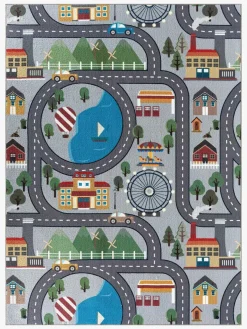 KMCarpets Vejtæppe 120x160 cm, Grå