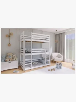 Lano Meble TED Tribbelkøjeseng 80x180, Hvid