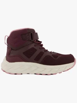 Leaf Karlstad WP Fleece-forede Sneakers, Burgundy