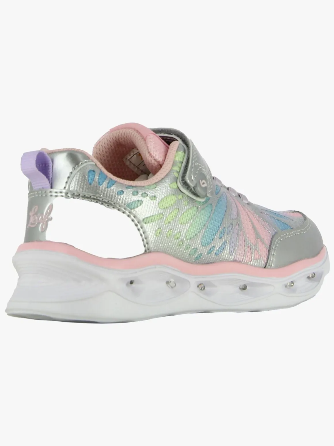 Leaf Malmen Blinkende Sneakers, Silver