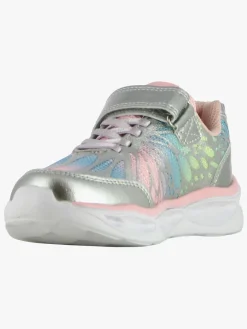 Leaf Malmen Blinkende Sneakers, Silver
