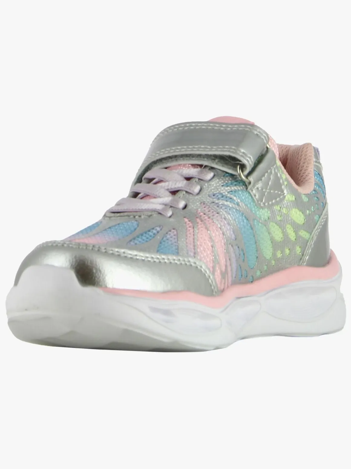 Leaf Malmen Blinkende Sneakers, Silver