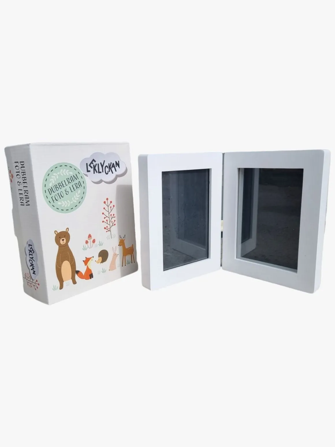Leklyckan Ramme Clay Print, Hvid