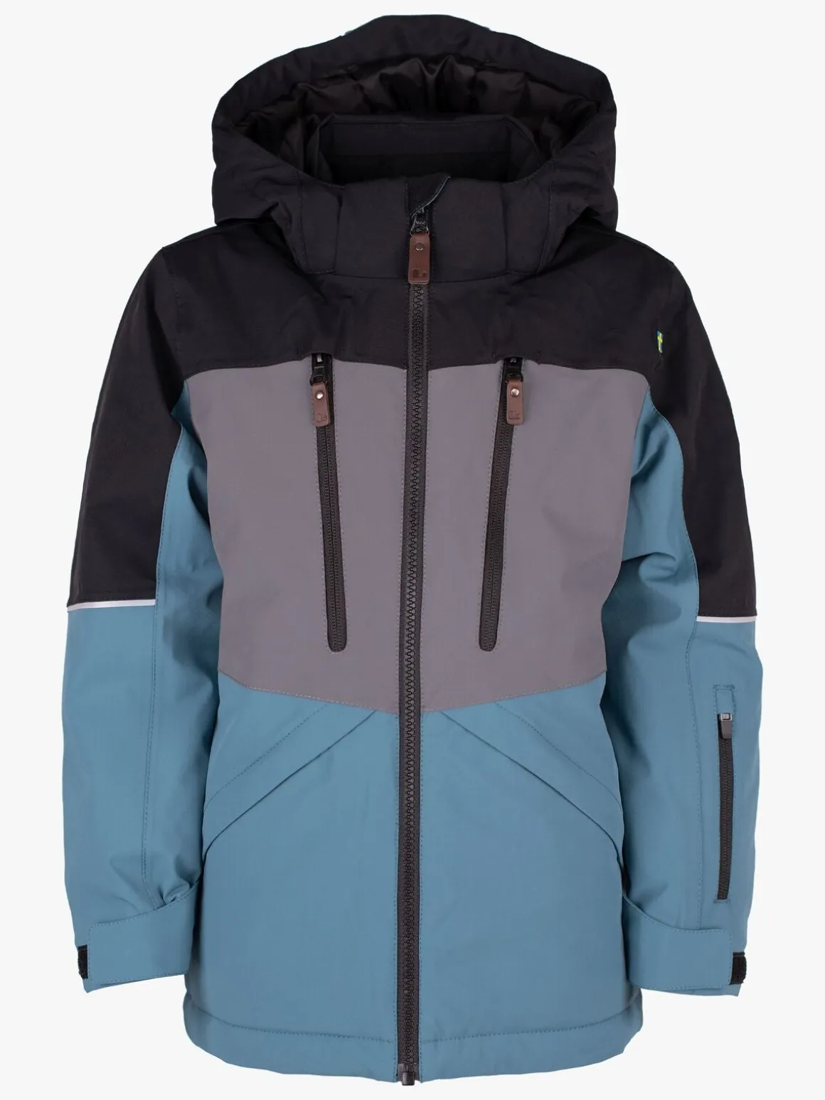 Lindberg Alpine Vinterjakke, Black/Turquiose