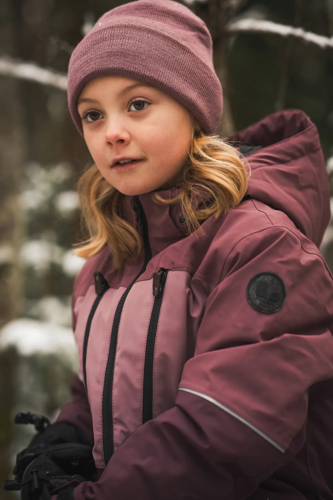 Lindberg Alpine Vinterjakke, Dry Rose/Plum
