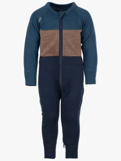 Lindberg Bamboo Merino Skiundertøj Flyverdragt, Blue/Navy
