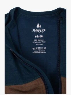 Lindberg Bamboo Merino Skiundertøj Flyverdragt, Blue/Navy