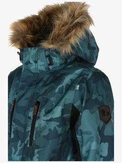 Lindberg Camo Vinterjakke, Lagoon